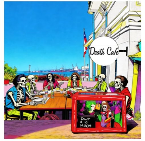 Ilustración sobre Somos Death Café