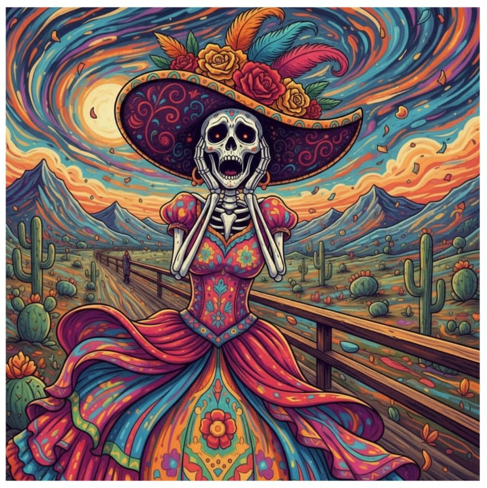 Ilustración sobre el miedo a la muerte y lo desconocido